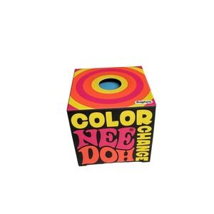 NEW NeeDoh Schylling Color Change  Blue to Pink Stress Ball Fidget Toy